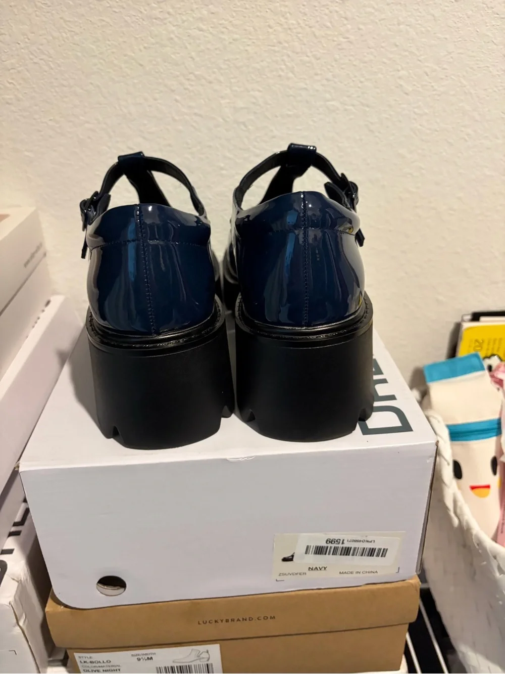Dream Pairs Navy Y2K Chunky Sole Mary Jane Pumps size 9.5